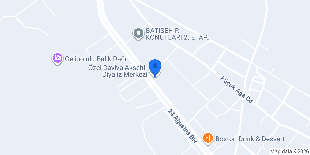 Özel Daviva Akşehir Diyaliz Merkezi konumu
