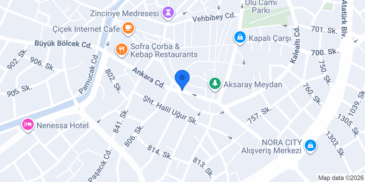 Aksaray Meydan Taksi konumu