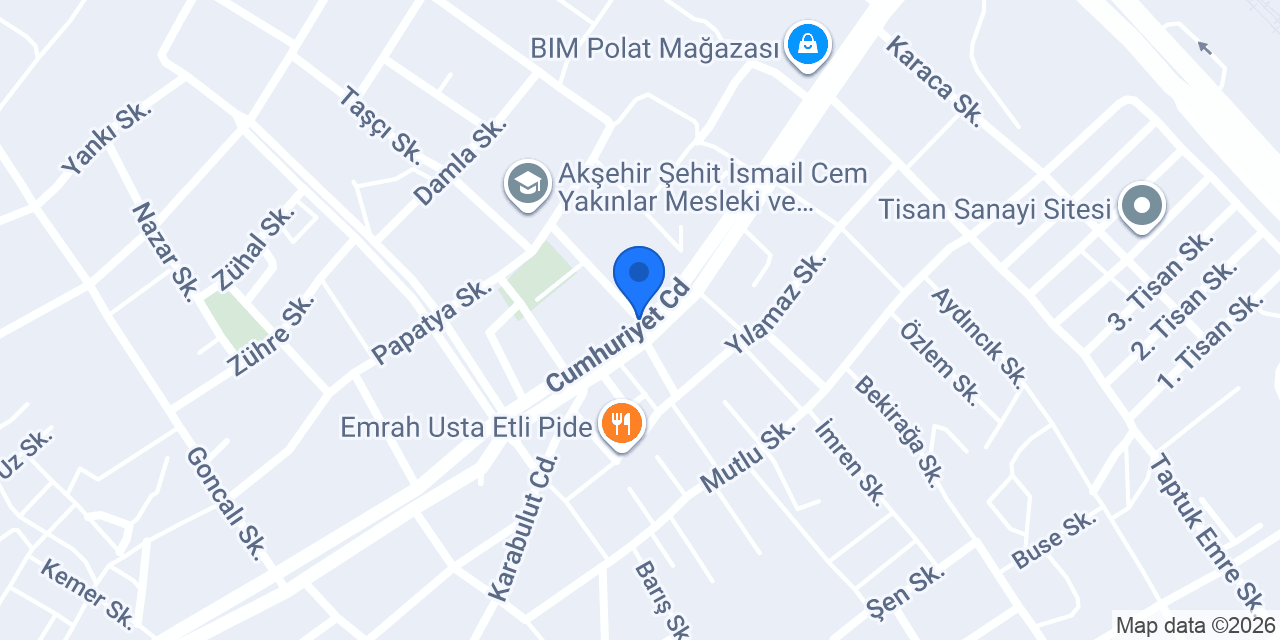 Özen Market konumu