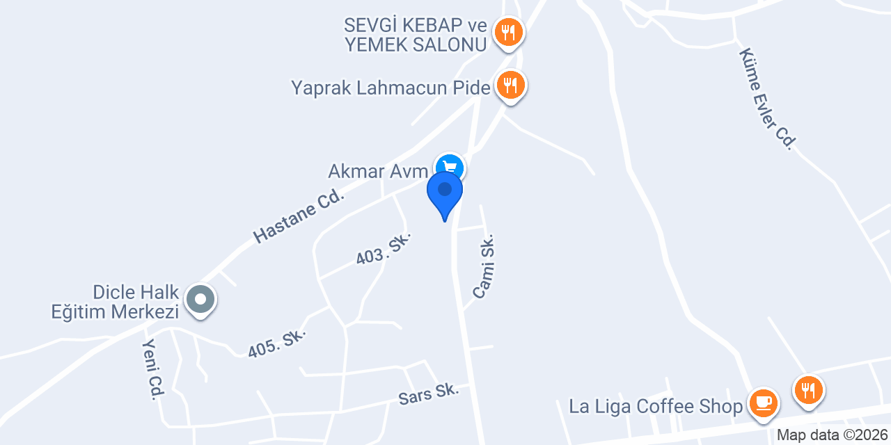 Dicle Aksu Veteriner Kliniği konumu