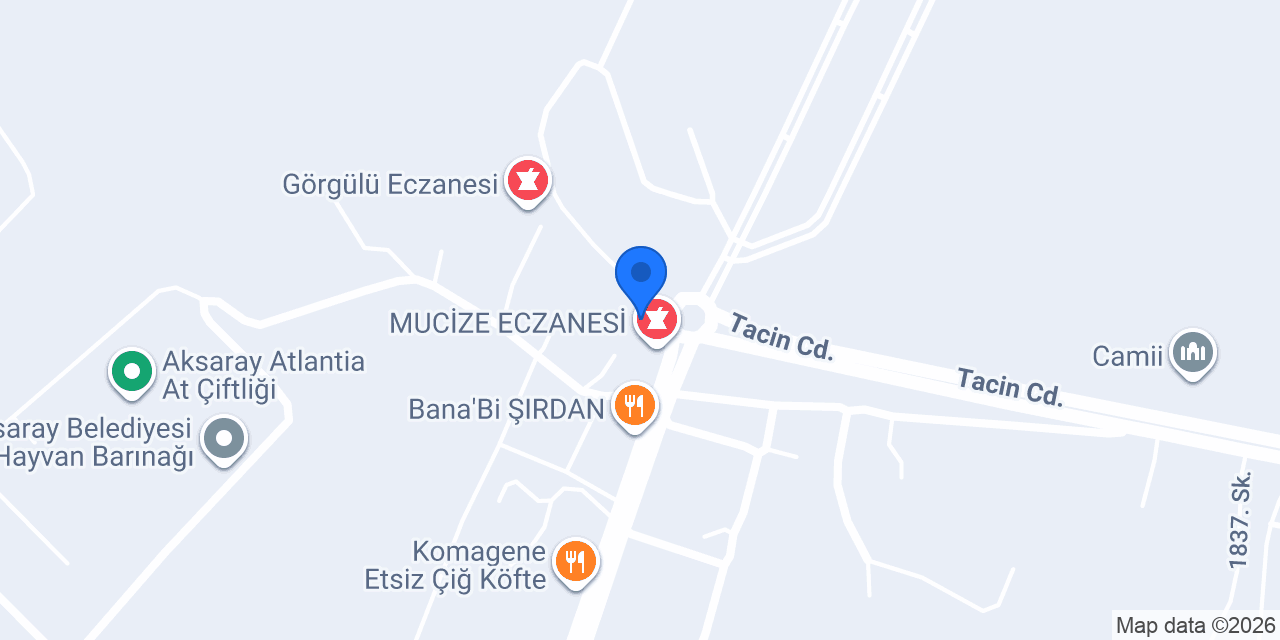 Eczane Yeşilyurt konumu
