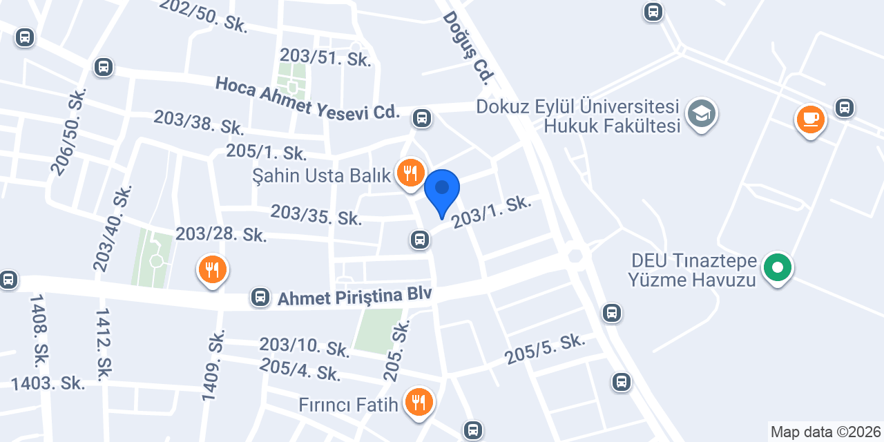 Tınaztepe Rezidans Otel konumu
