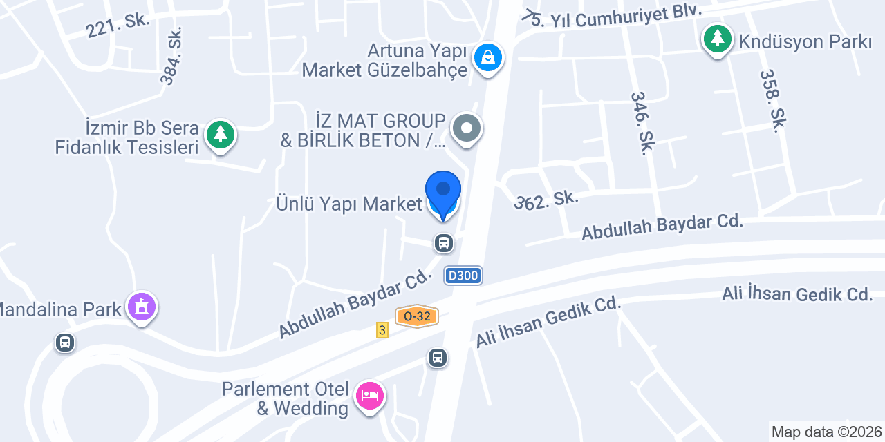 Ünlü Yapı Market konumu