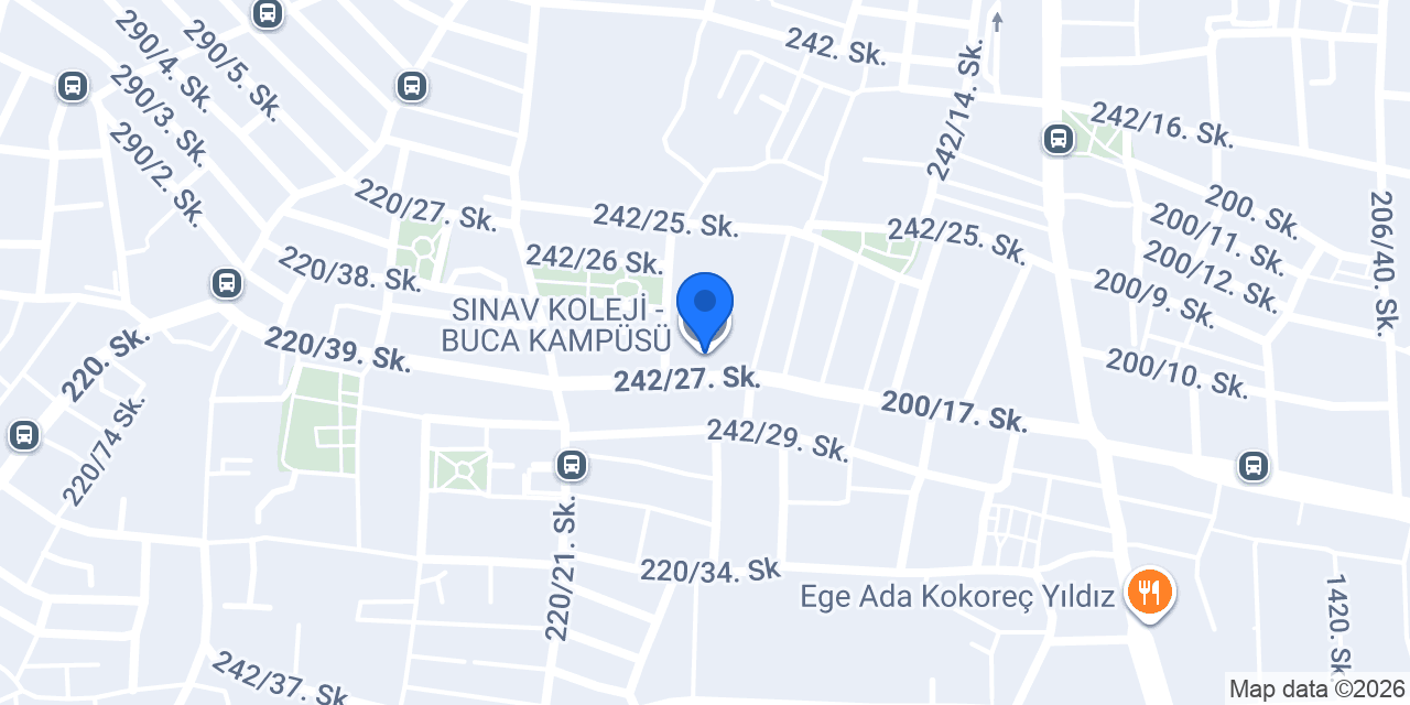 SINAV KOLEJİ - BUCA KAMPÜSÜ konumu