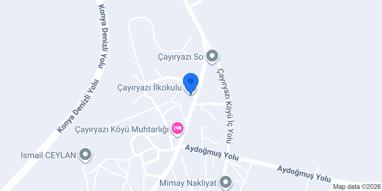 Çayıryazı İlkokulu konumu