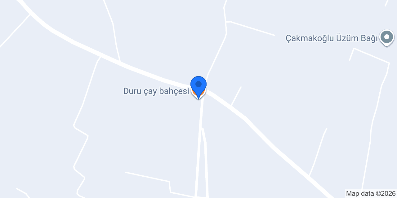 Duru çay bahçesi konumu