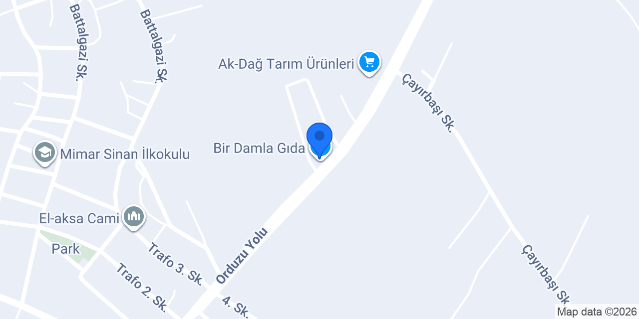 Bir Damla Gıda konumu