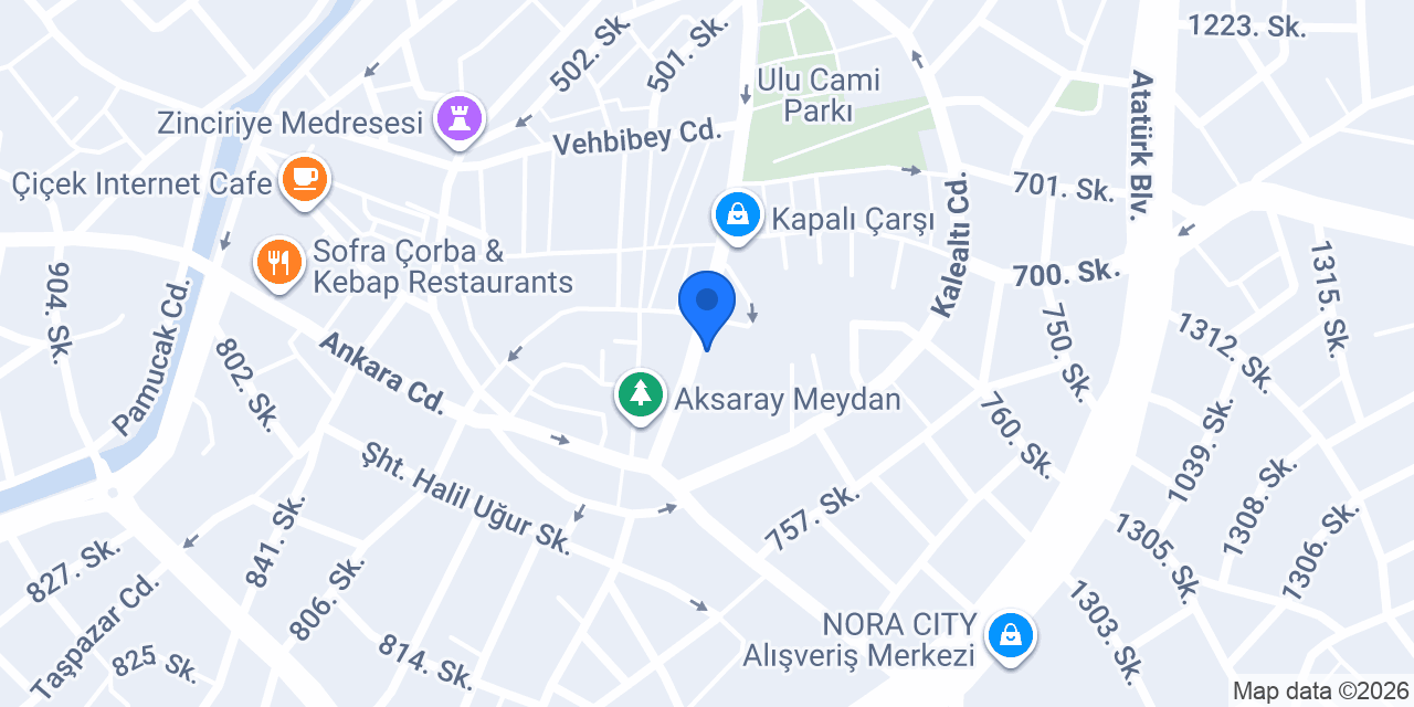 Eminevim Aksaray Meydan Şube konumu