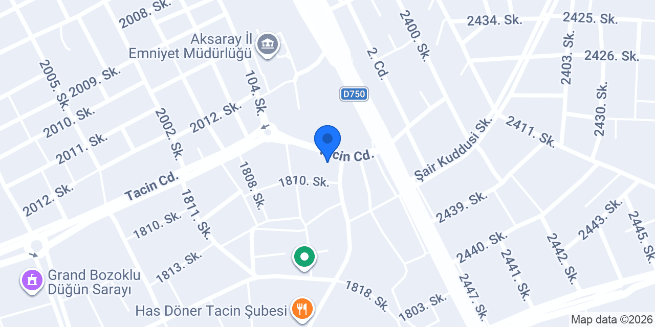 AKSARAY KATMAN SİNEKLİK İMALAT konumu