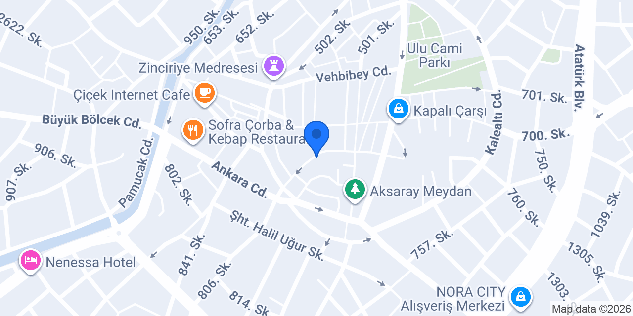 Eşarp Çanta konumu
