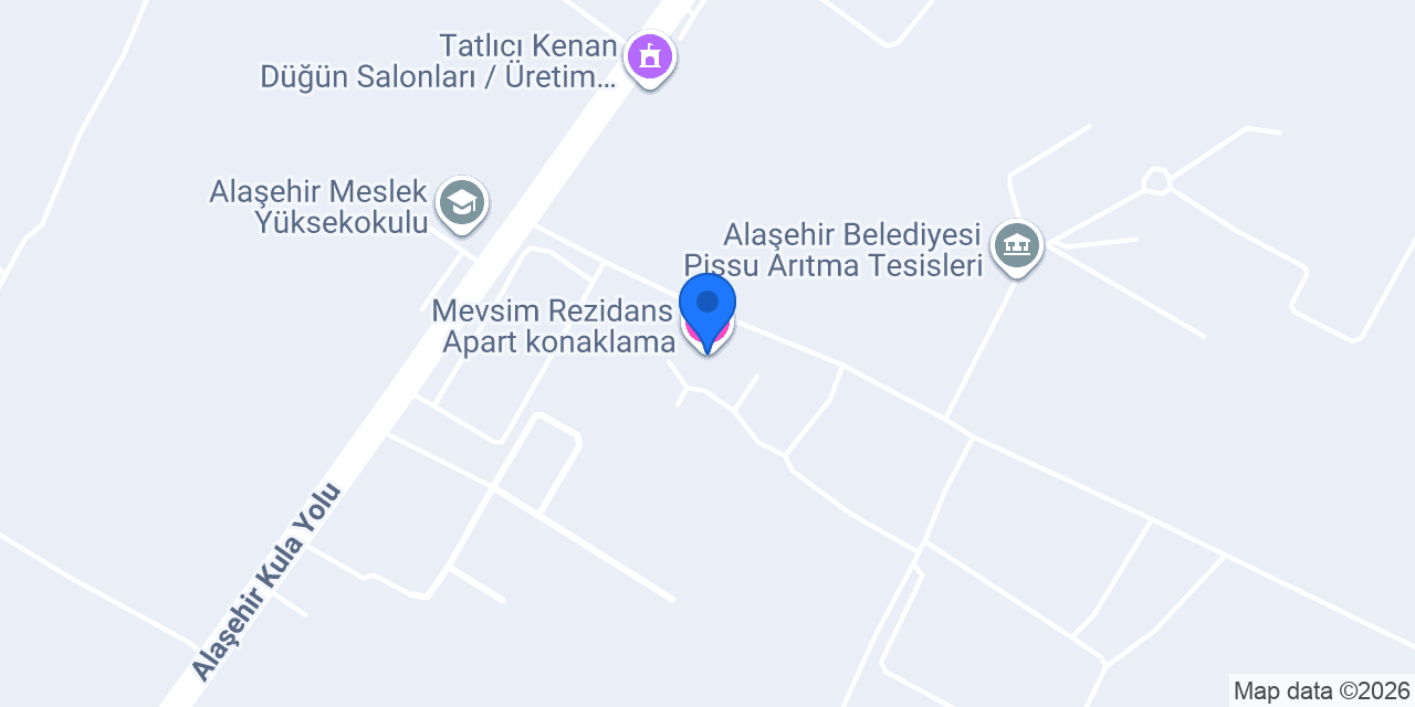 Mevsim Rezidans Apart konaklama konumu