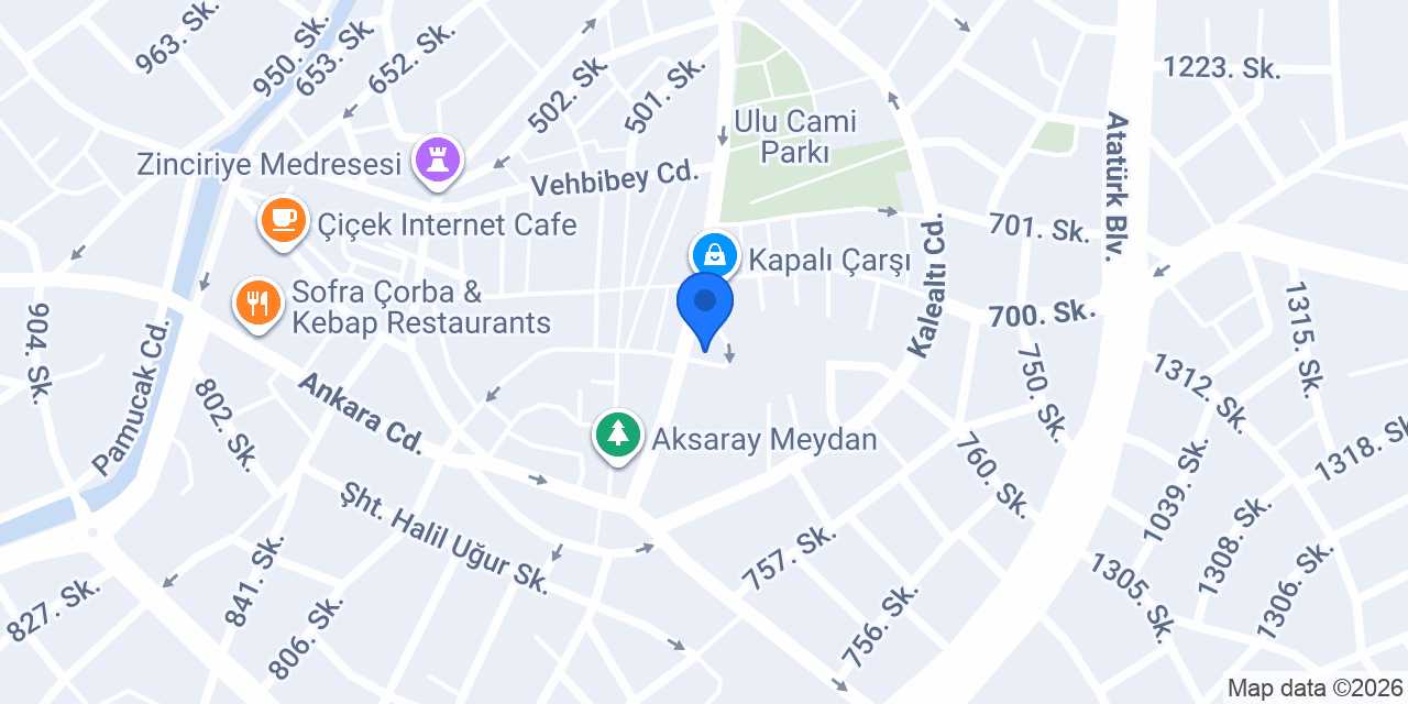 IRMAK GAYRİMENKUL EMLAK AKSARAY konumu