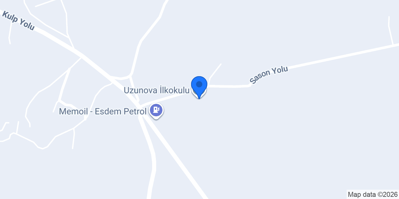 Uzunova İlkokulu konumu