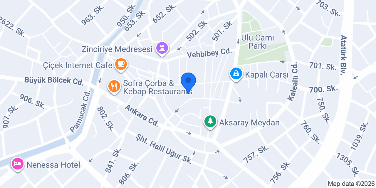 Aksaray Lazer Epilasyon konumu