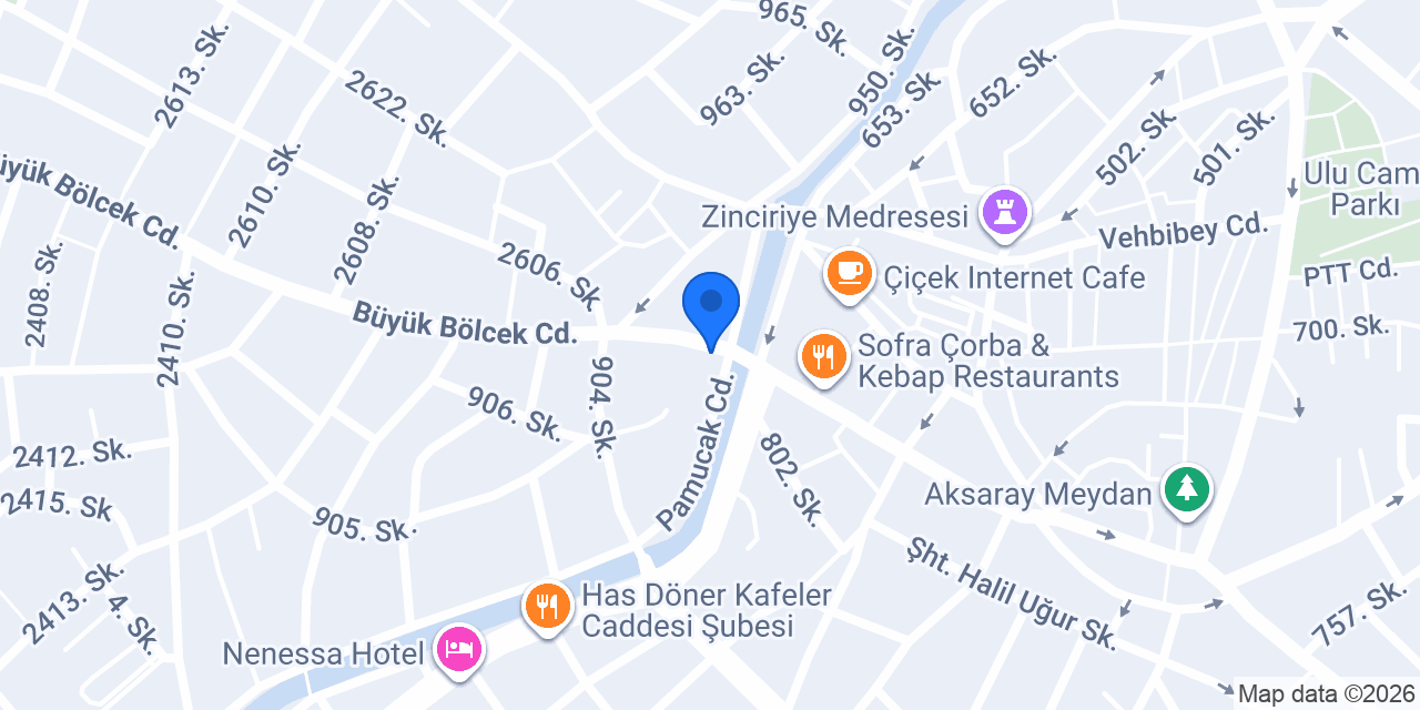 Aksaray Çiçekçilik konumu