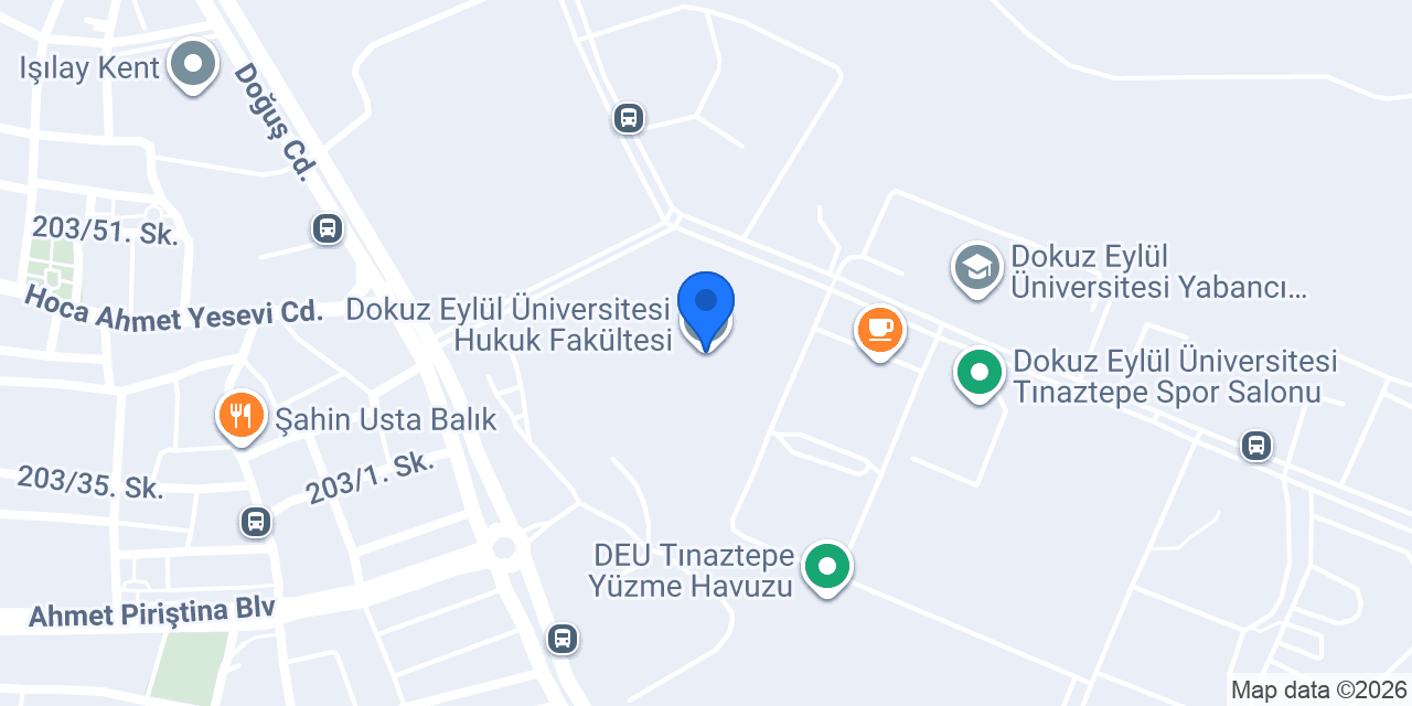 Dokuz Eylül Üniversitesi Hukuk Fakültesi konumu