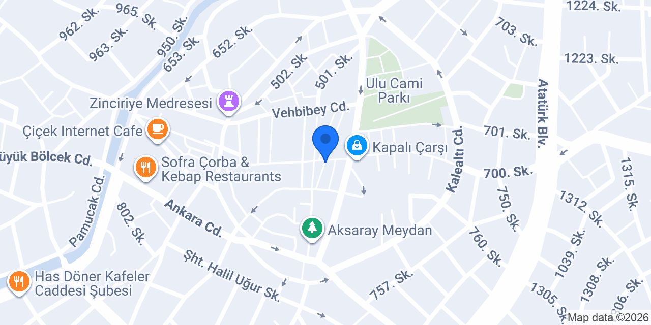 Ökçesiz Ticaret konumu