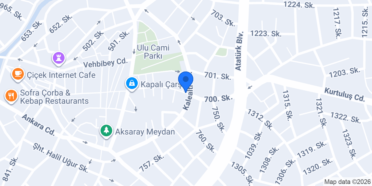 Gelin Evi Aksaray konumu