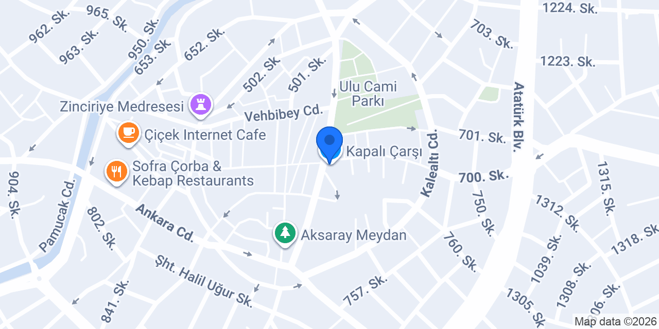 MAD Parfüm Aksaray Cadde konumu