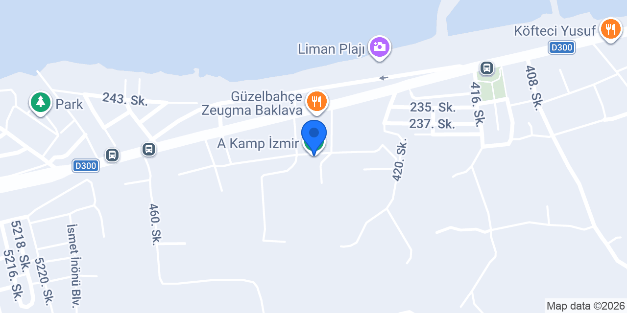 A Kamp İzmir konumu