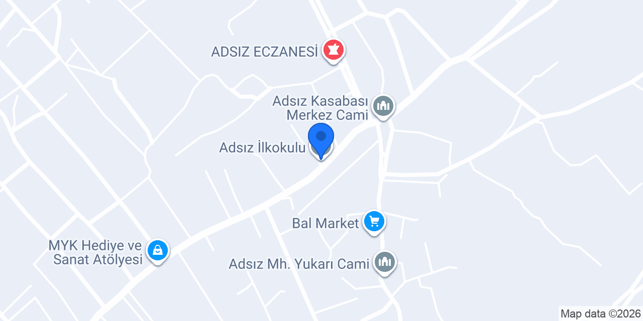 Adsız İlkokulu konumu