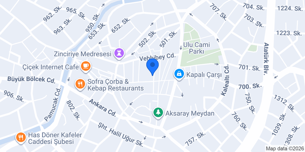 Dervişoğlu Aslan Mücevherat konumu