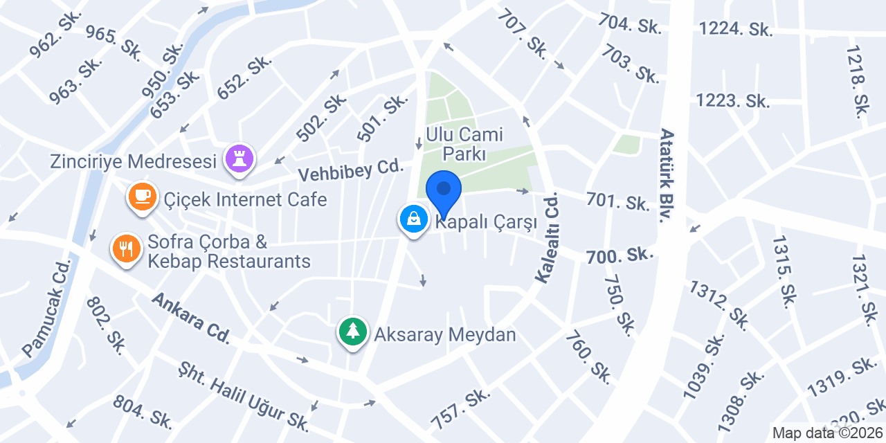 Aksaray 1. Noterliği konumu