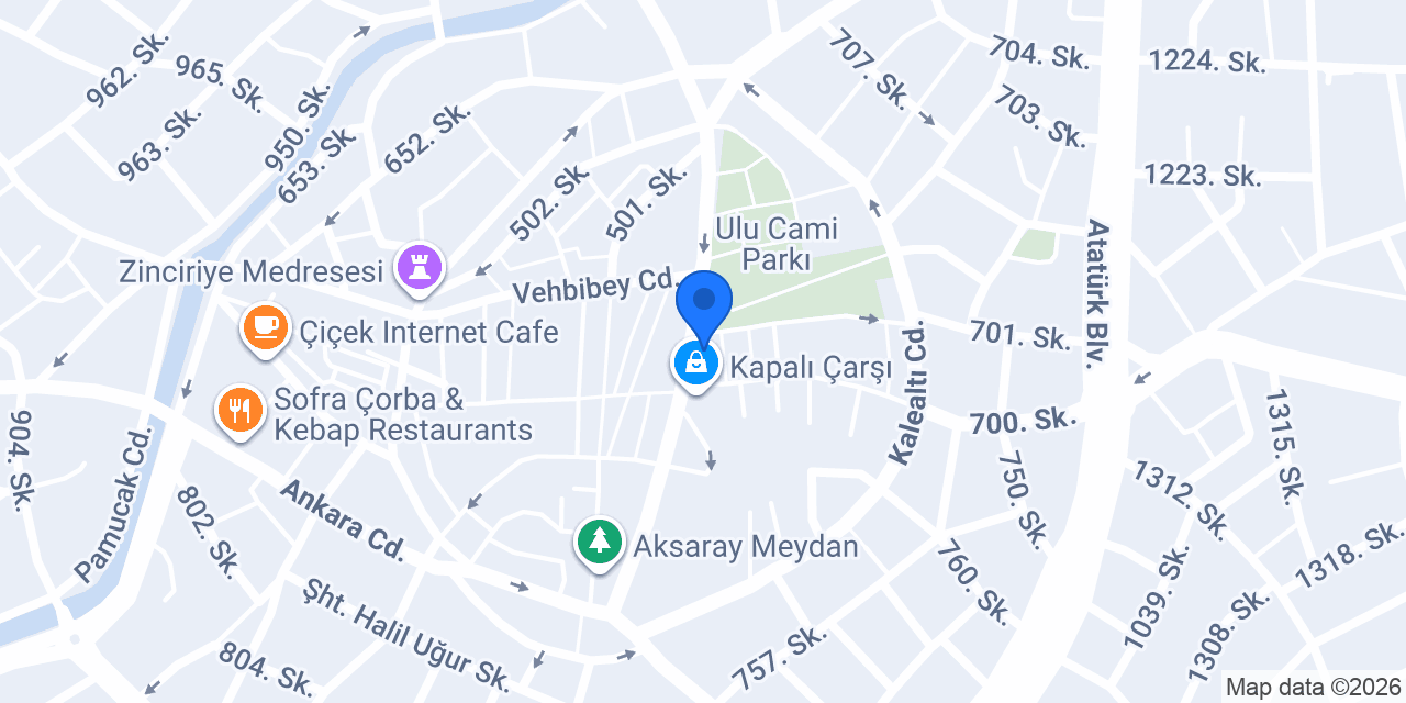 Ziraat Bankası Aksaray Şubesi konumu