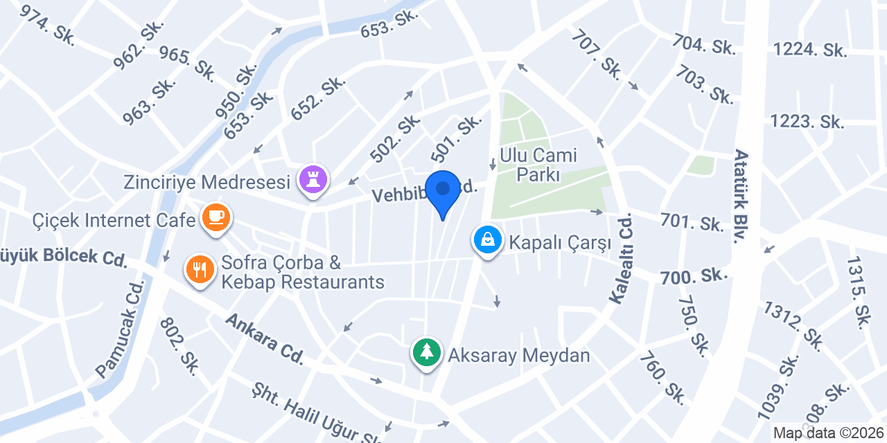 Çağlak Mücevherat konumu