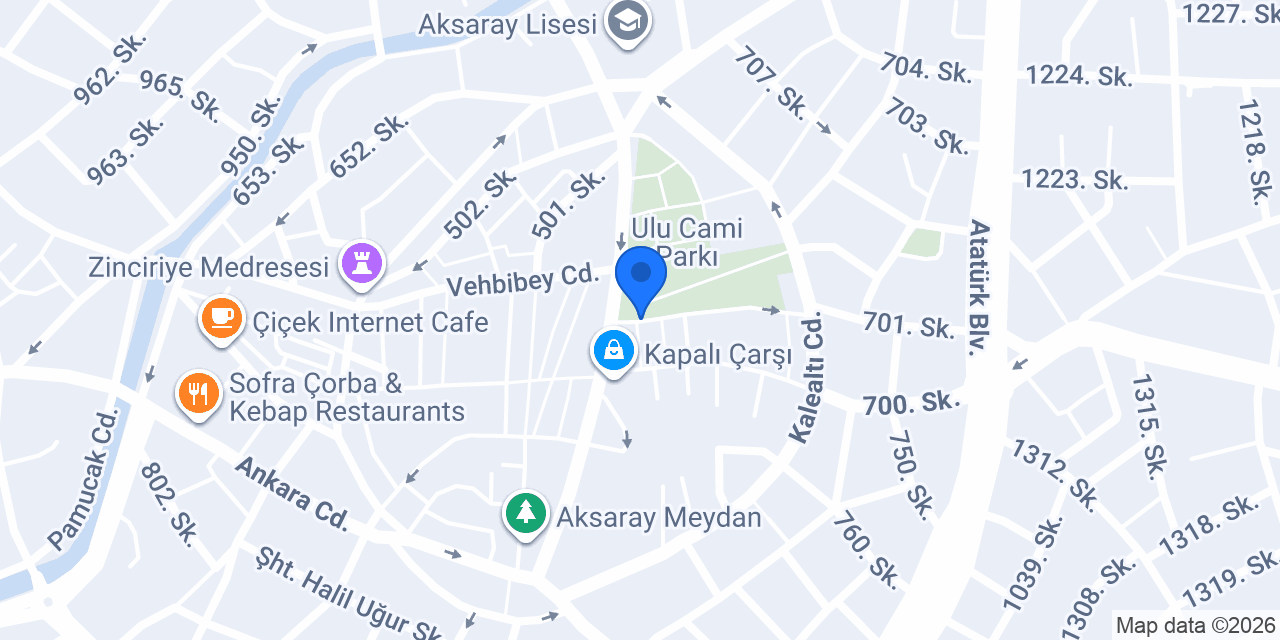 Aksaray Taksi konumu
