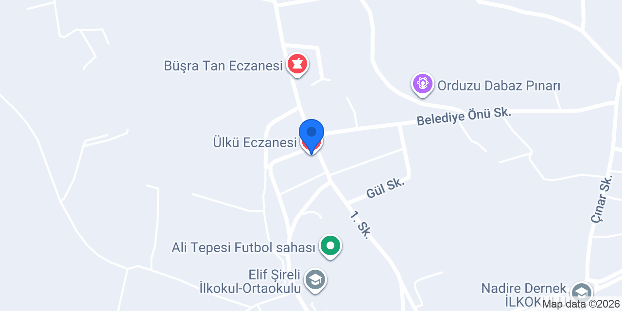 Ülkü Eczanesi konumu