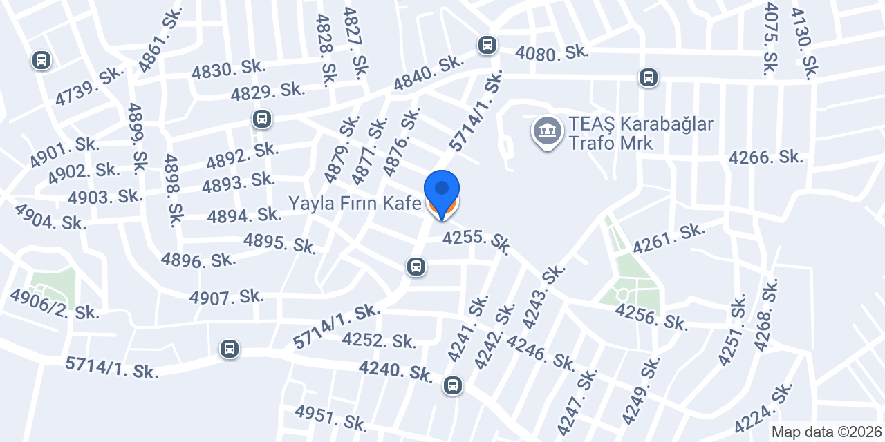 Yayla Fırın Kafe konumu