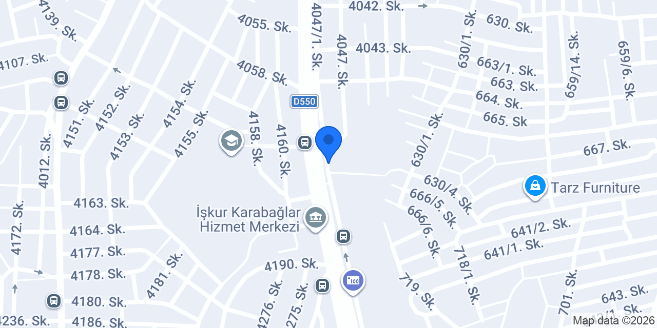 Albaraka Türk Karabağlar Şubesi konumu