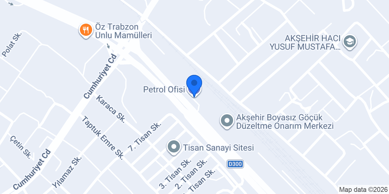 Petrol Ofisi konumu