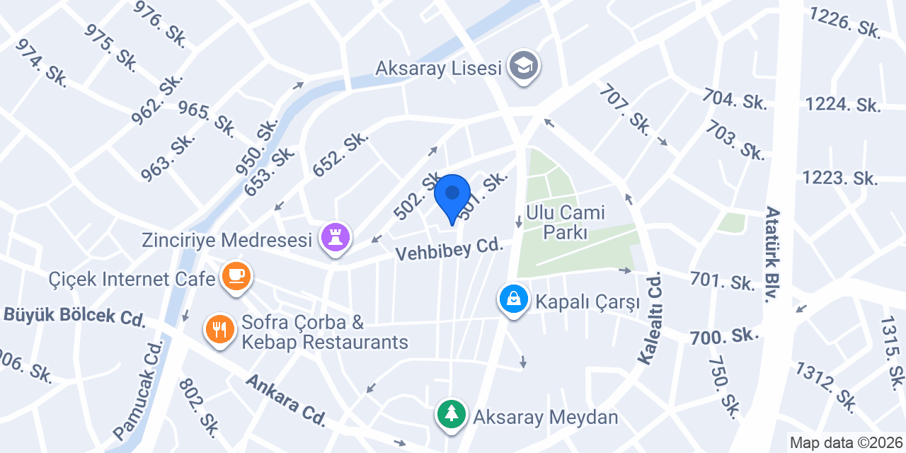 ZİRVE AV MALZEMELERİ--Aksaray Av Malzemeleri konumu