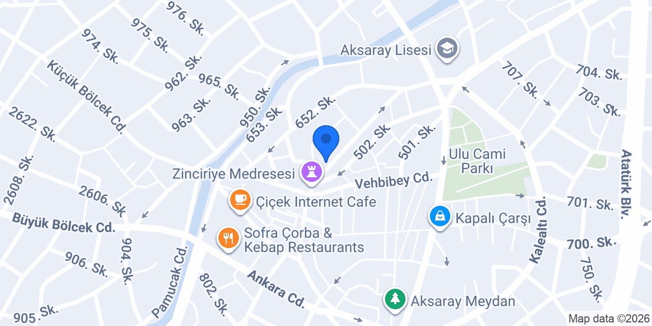 Akpınar kuaför konumu