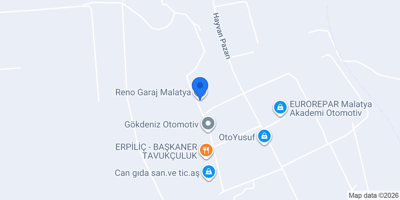 Reno Garaj Malatya konumu