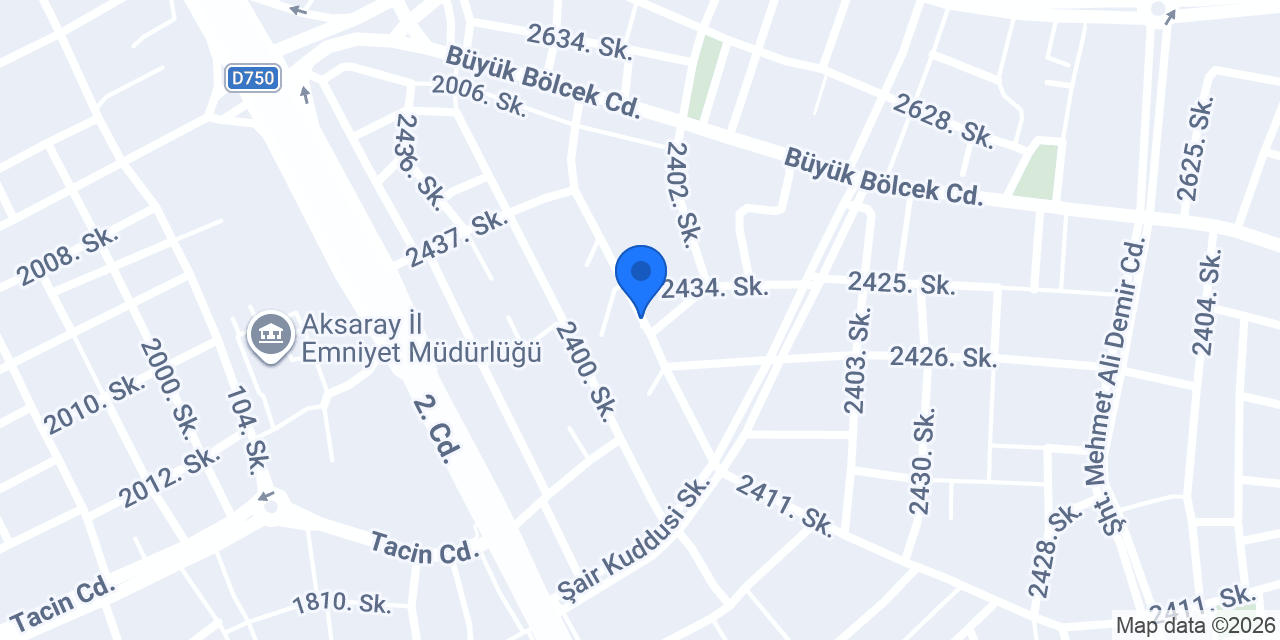 TECİROĞLU PLAZA CF MOTO - MONDİAL - TWS - EMON AKSARAY MERKEZ BAYİİ konumu