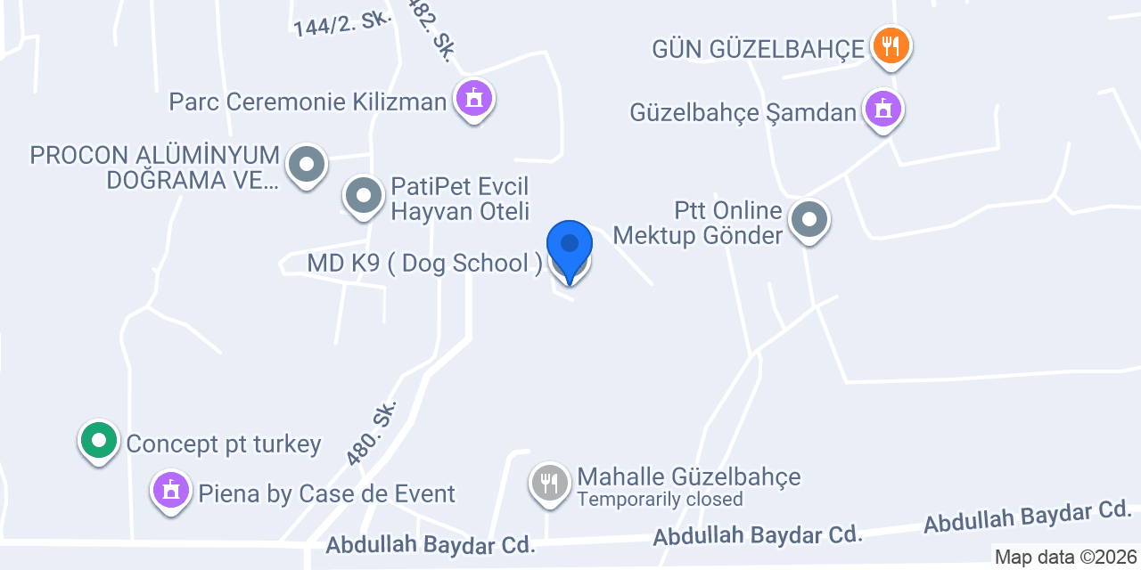 MD K9 ( Dog School ) konumu