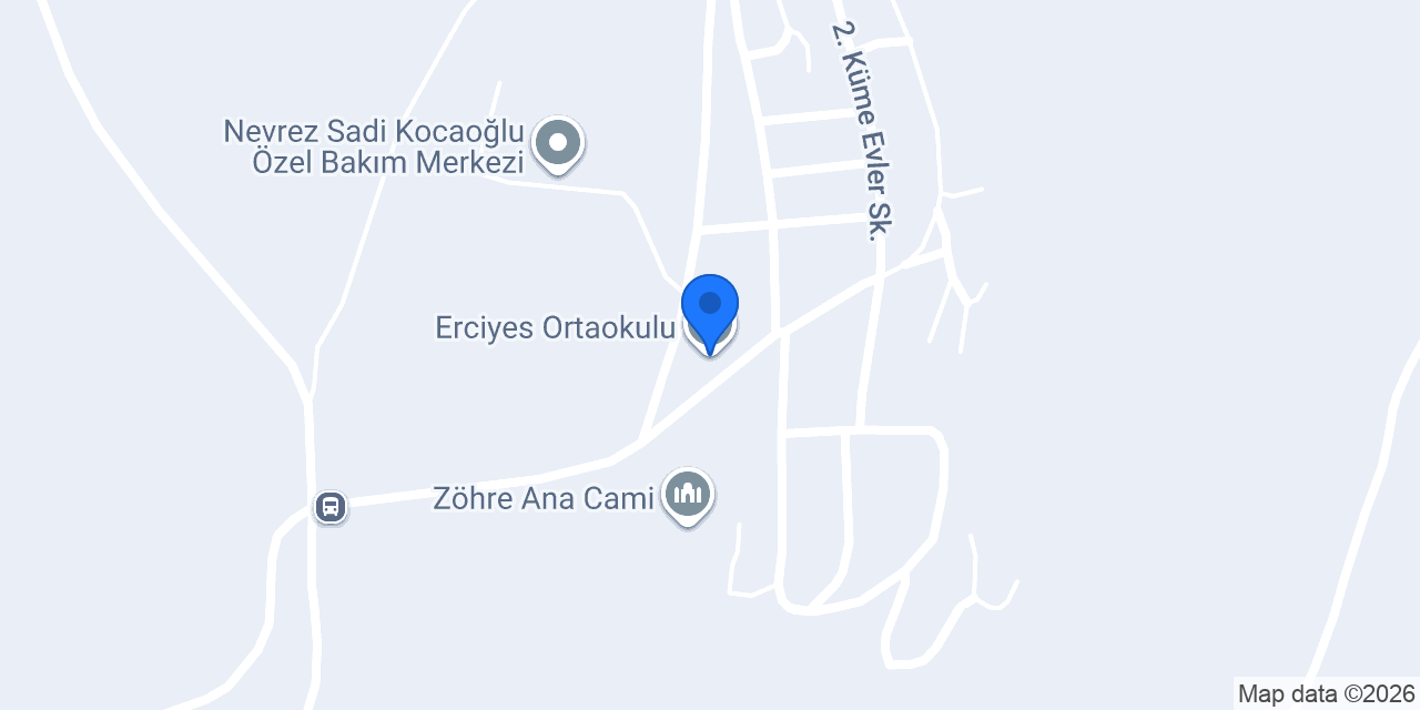 Erciyes Ortaokulu konumu