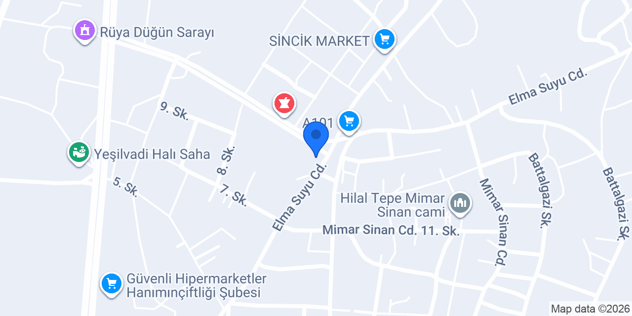Çiftlik Eczanesi konumu