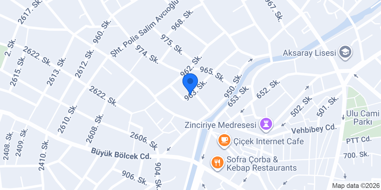 Beyaz Saray Bayan Kuaforu Lazer ve Ağda Merkezi konumu