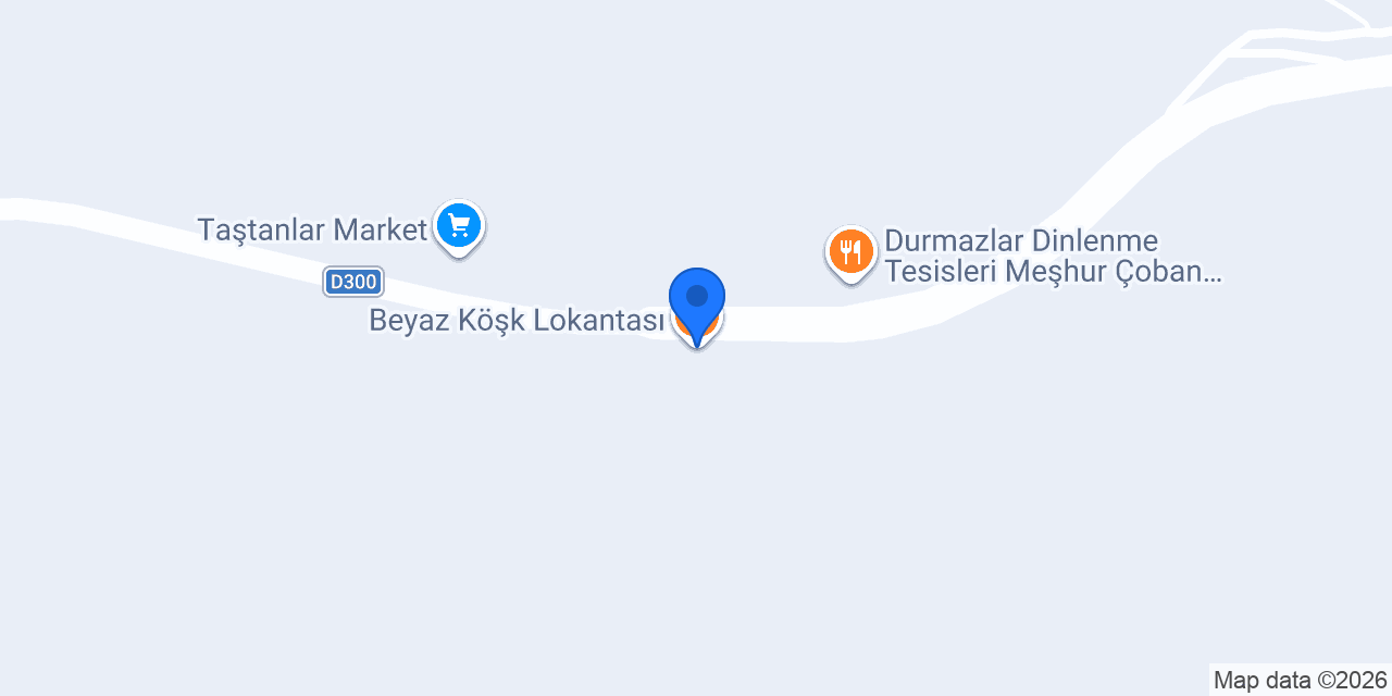 Beyaz Köşk Lokantası konumu