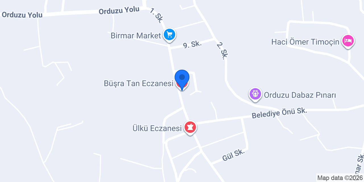 Büşra Tan Eczanesi konumu