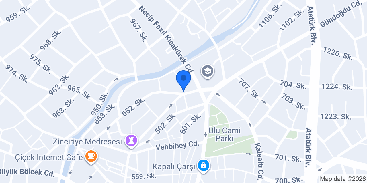 Akkuş mobilya & spot konumu