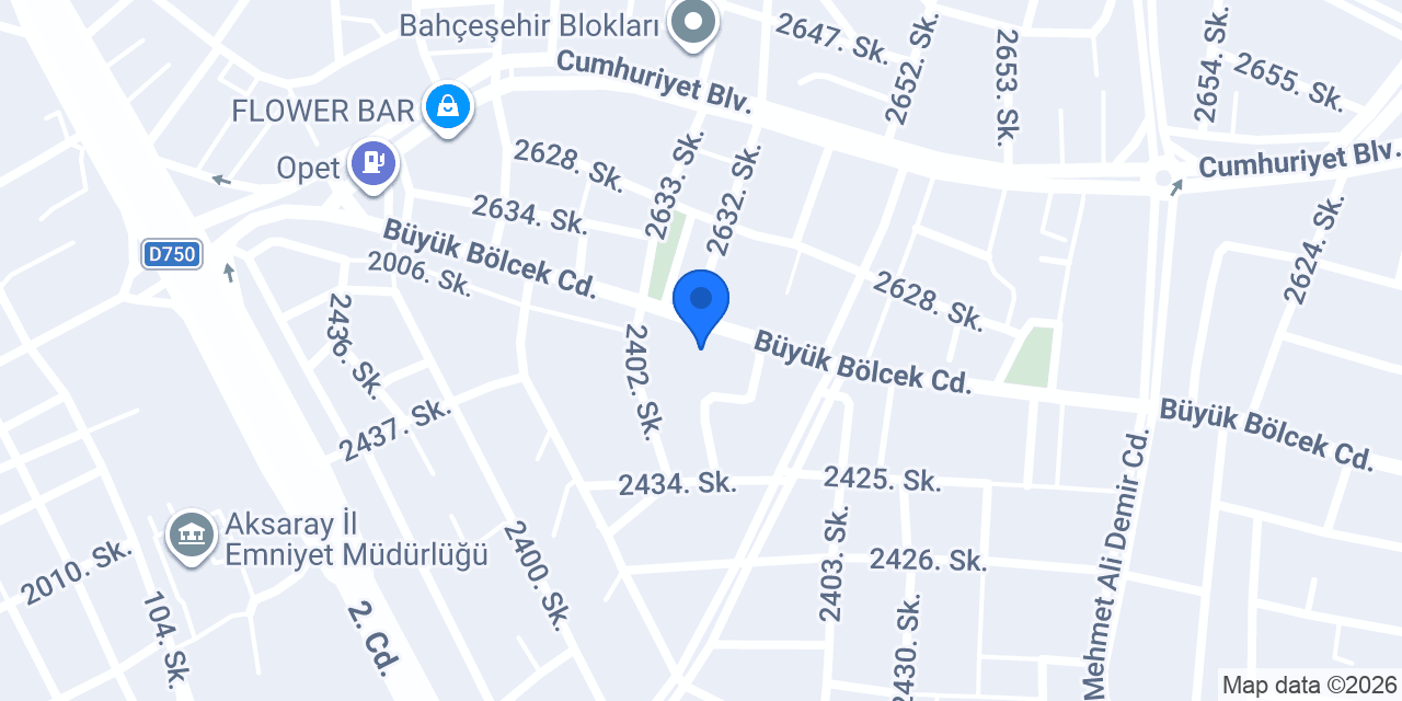 Çiğköftem Bölcek konumu