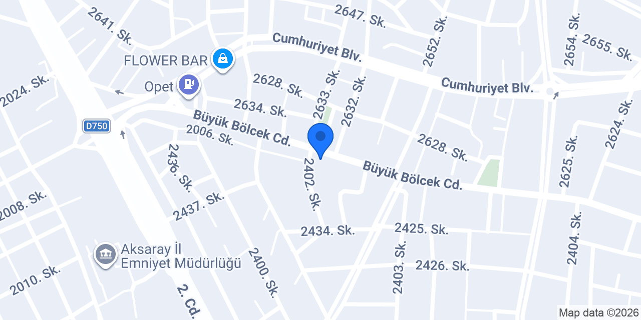 Üçler Eczanesi konumu