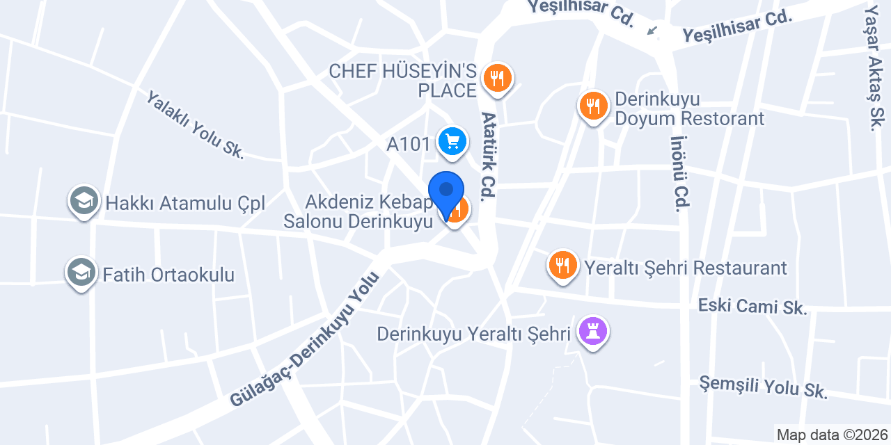 Çorbacım Döner Salonu konumu