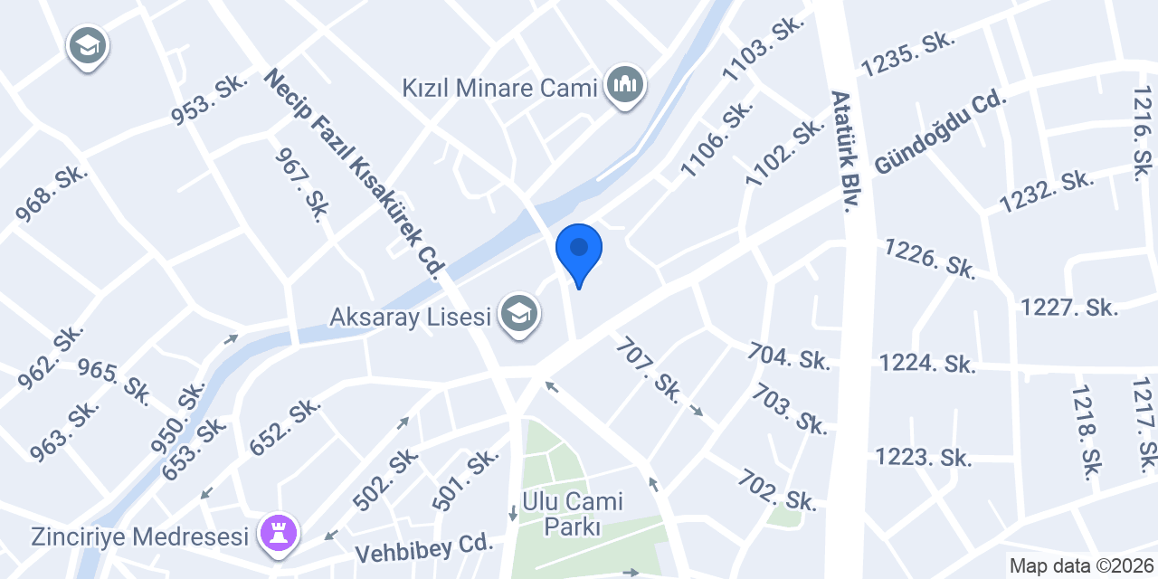 Aksaray Manolya Çiçekçilik konumu