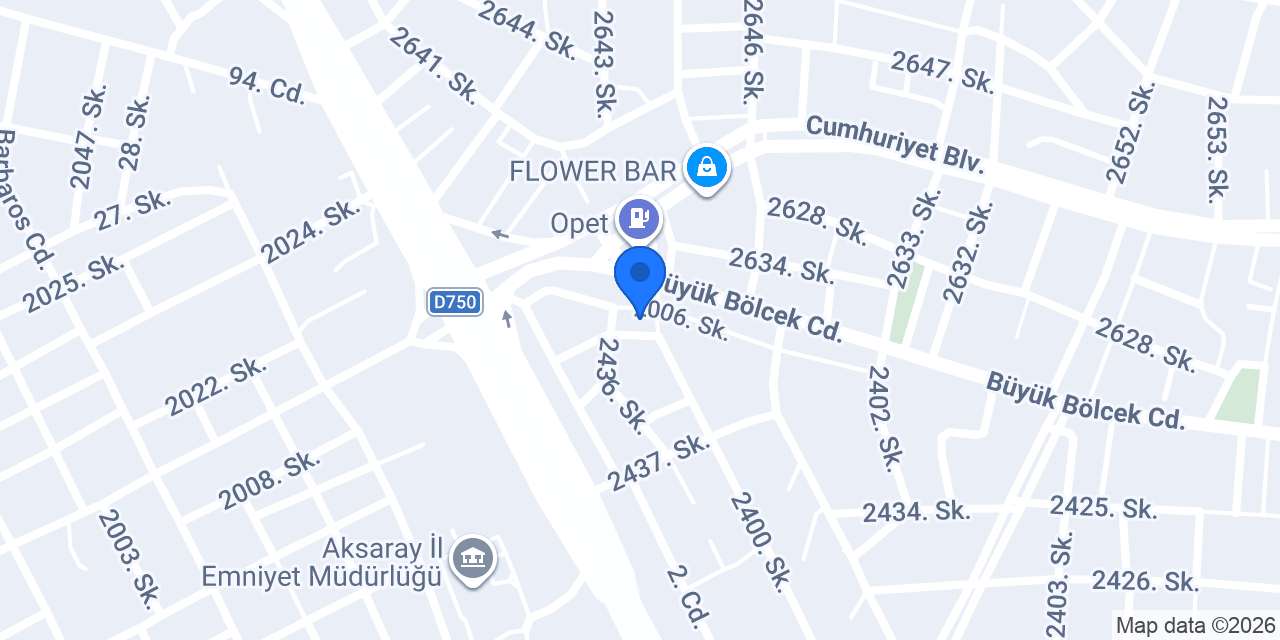 Aras Kargo Hasandağı Şubesi konumu